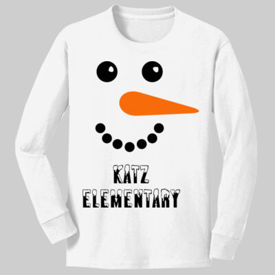 Youth Long Sleeve Shirt - Winter Holidays - Snowman Thumbnail