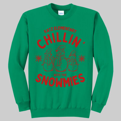 Adult Crewneck - Winter Holidays - Chillin' - Red Thumbnail