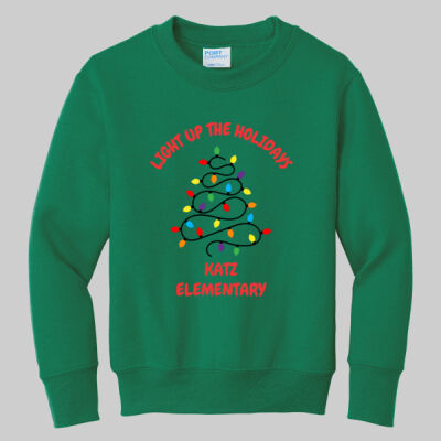 Youth Crewneck - Winter Holidays - Light Up - Red Thumbnail