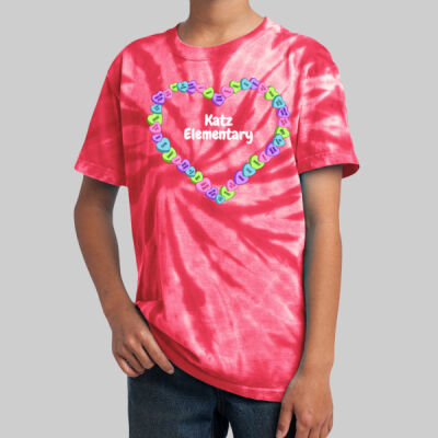 Youth Tie-Dye T-Shirt - Spring Holidays - Candy Hearts Thumbnail