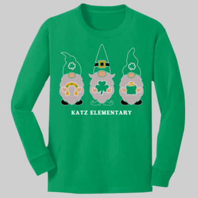 Youth Long Sleeve Shirt - Spring Holidays - Leprechauns Thumbnail